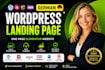 design high converting german wordpress landing page, one page elementor website
