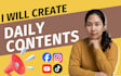 create daily contents and schedule your posts