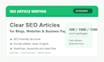 write SEO optimized articles with ai assisted editing
