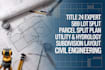 sb9 parcel split tentative map utility plan hydrology report civil site design