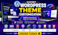 customize wordpress theme, landing page, pixel perfect design, SEO friendly