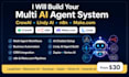 build multi ai agent n8n automation crewai custom hermes agentic ai rag openclaw