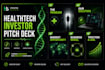 design a healthtech,biotech and medtech investor pitch deck