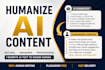 humanize ai content and rewrite ai text