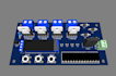 design esp32 led controller pcb, led lighting, rgb   with ws2812 and buffer ic