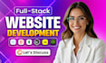 build, rebuild website development as full stack developer, front end developer