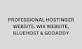 design or redesign wix website, bluehost, hostinger website, godaddy, wordpress