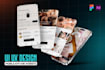 design mobile app UI UX design and figma app design
