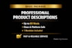 create clear and concise product descriptions for any platform