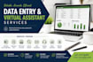 do data entry, excel work , and virtual assistant tasks