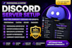 setup a professional custom discord server for community growth