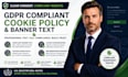 write your gdpr compliant cookie policy and banner text