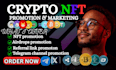 crypto promotion for icos, token launches and nft project