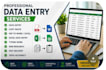 do data entry, copy paste and typing work