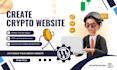 create crypto website meme coin, crypto token website