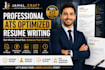 create a professional ats resume and executive CV