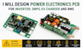 design efficient power electronics pcb for motor driver and battery