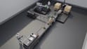 create realistic 3d industrial animation, factory production line animation