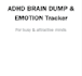 design editable adhd brain dump and emotion tracker journal