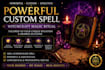 do a powerful custom spell, personalized witchcraft magic ritual