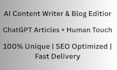 write SEO blog posts and articles using chatgpt as an ai