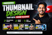 design eye catching high CTR youtube thumbnails