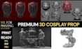 custom 3d cosplay model helmet mask cosplay armor for paint mask and 3d printing