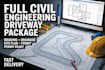 driveway civil engineering plan grading drainage