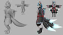 create custom vrchat furry avatars, vtuber and 3d models