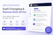 saas changelog and release note writing