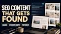 write SEO blog posts and pinterest content