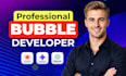 build bubble io app, saas, mvp, or marketplace as your expert no code developer