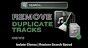 remove duplicate tracks and organize massive music libraries