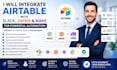 integrate airtable with slack zapier and  make for automation