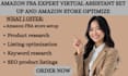 be your amazon fba expert amazon virtual assistant set up amazon optimize store
