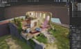 custom stylized 3d danorama environment,isometric interior,trpg scenery,stl,mp4