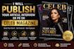 publish your article, interview or pr on celeb  magazine