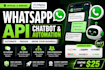 do whatsapp business api setup and build whatsapp chatbot automation