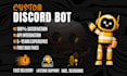 develop any custom discord bot for your server