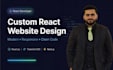 design and develop a custom react website