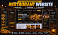 design wordpress restaurant website food menu website dining website