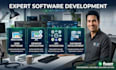 develop web software, desktop application, api integration, database development