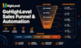design a gohighlevel sales funnel and automation workflow