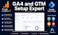 setup google analytics 4, GTM and conversion tracking for website