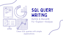 write, fix, and explain sql queries for mysql or mariadb