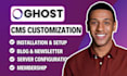 customize ghost cms design ghost website ghost cms blog design ghost newsletter