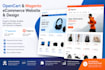 do custom opencart and magento ecommerce website and design