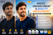 enhance photo quality, remove blur and upscale images