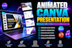 redesign and animate your canva presentation with transition and music