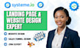 build systeme io sales funnel systeme io website, systeme io landing page expert